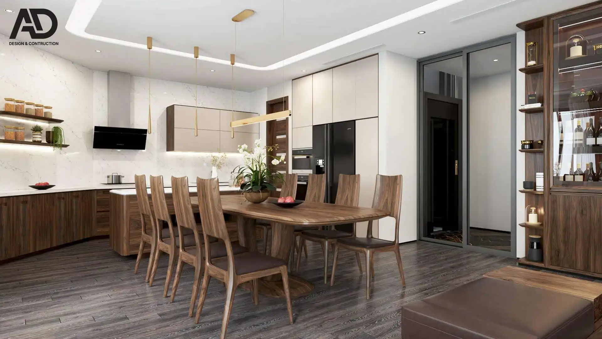 nội thất phòng bếp tiện nghi 