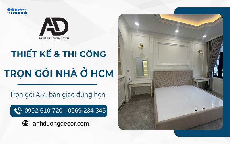Thi công nội thất phòng ngủ trọn gói tại HCM
